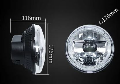 Headlight with ring for Jeep Wrangler JK 2007-2017