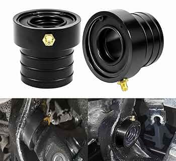 2PCS-Black Axle Tube Seal Pair MG21103 Front Outer Axle Seals Dana 30/44 for Jeep JKUR Jeep Wrangler YJ JK TJ XJ ZJ MJ