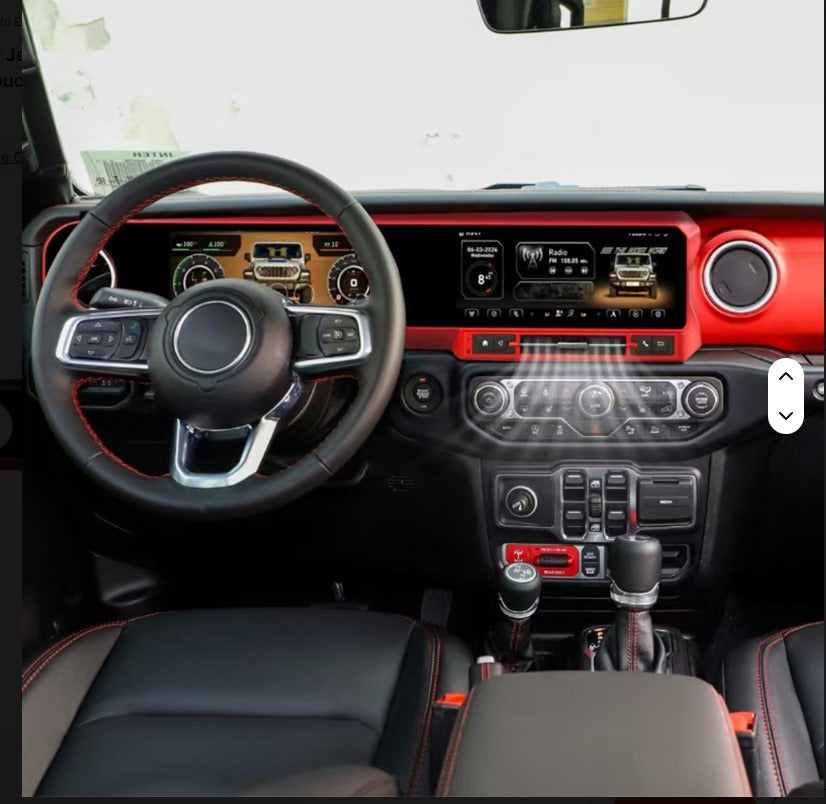 Carobotor J Max dashboard for Jeep Wrangler JL & Gladiator 2018-2023