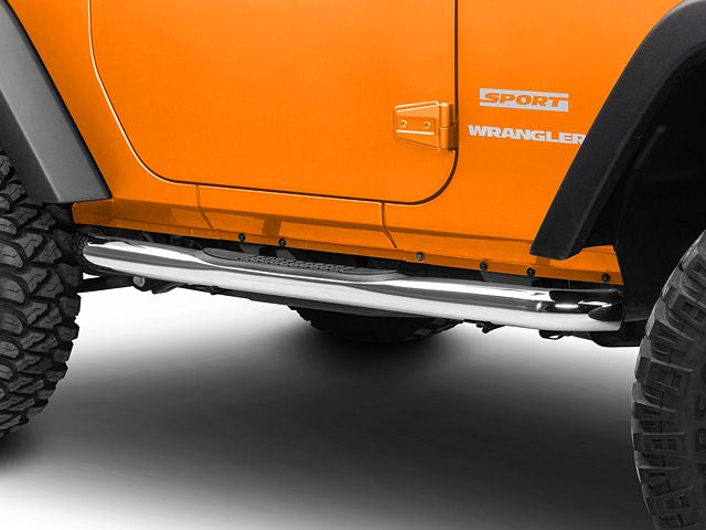 2 Door Stainless Steel Nerf Bars Side Step for Jeep Wrangler JK 2007-2017