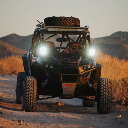 RIGID LIGHT Adapt XP Xtreme LED Lights With Yellow Covers, (6 Inch) Pair