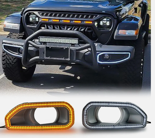 LED DRL Foge Light Cover For JEEP JL 2018 - 2024 (Korean version)