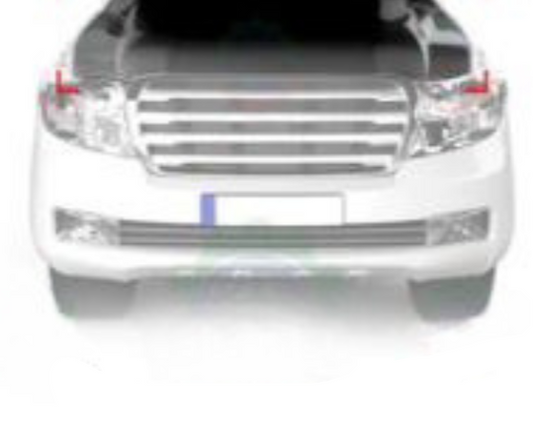 Black Steel bonnet for Land Cruiser FJ200 2008+