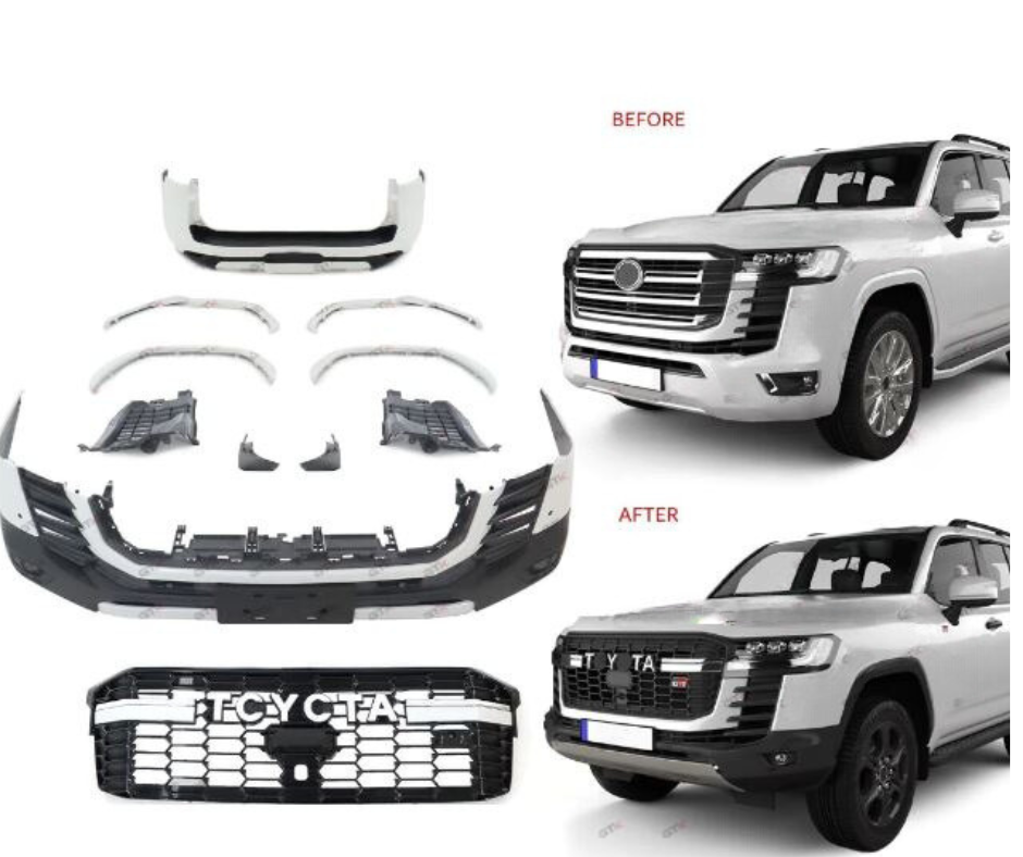 Body Kit For Land Cruiser LC300 2022+ Upgrade To GR Style, White