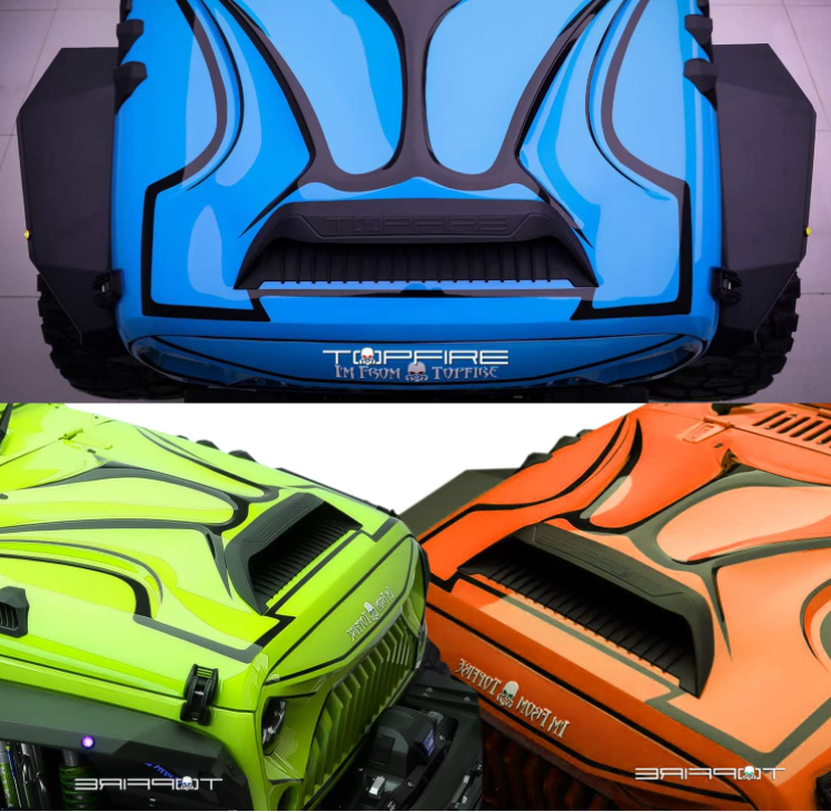 Poison Spyder Engine Bonnet for Jeep Wrangler JK 2007-2017