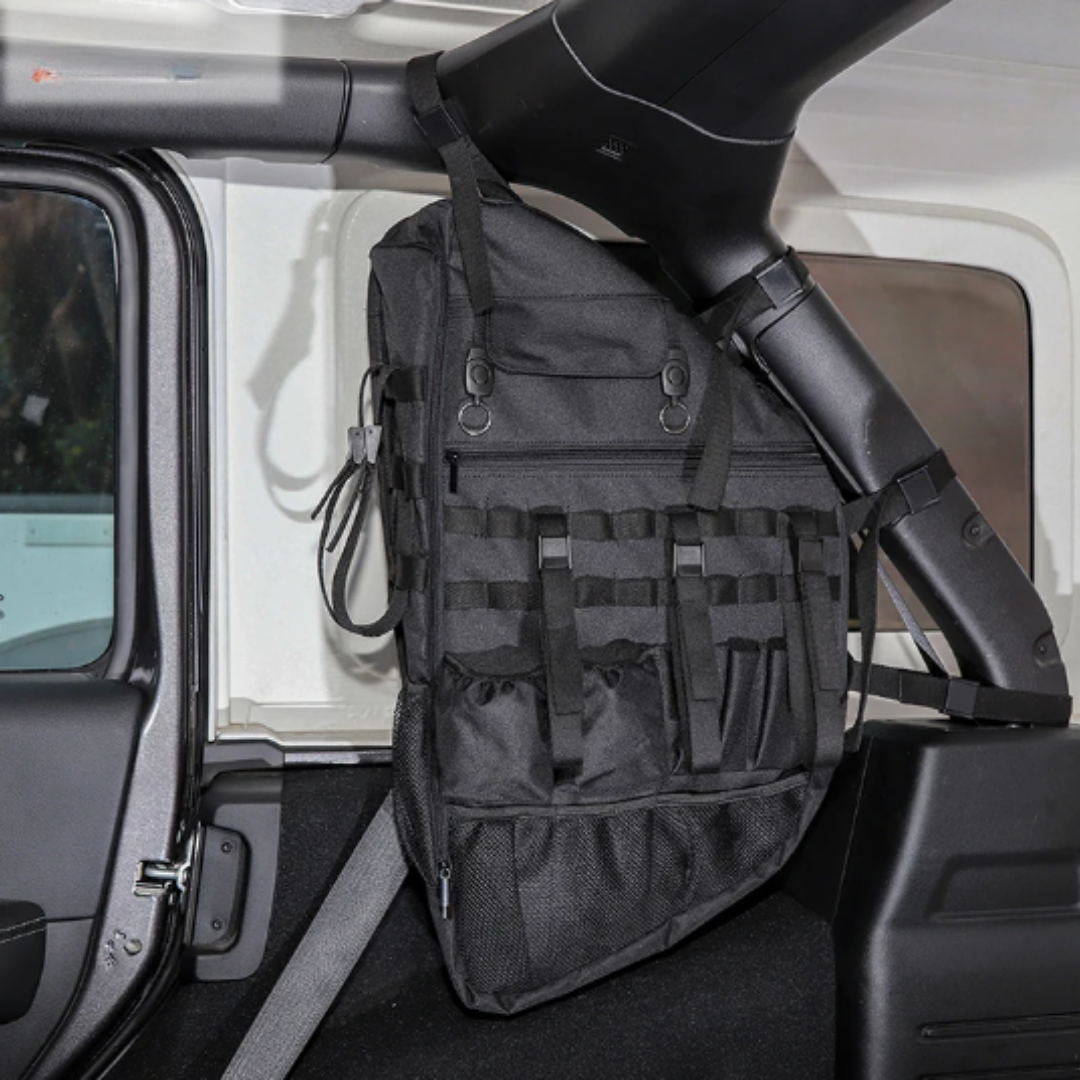 2 Pcs L & R Rear Roll Bar Storage Bag for Jeep Wrangler JL 2018-2025