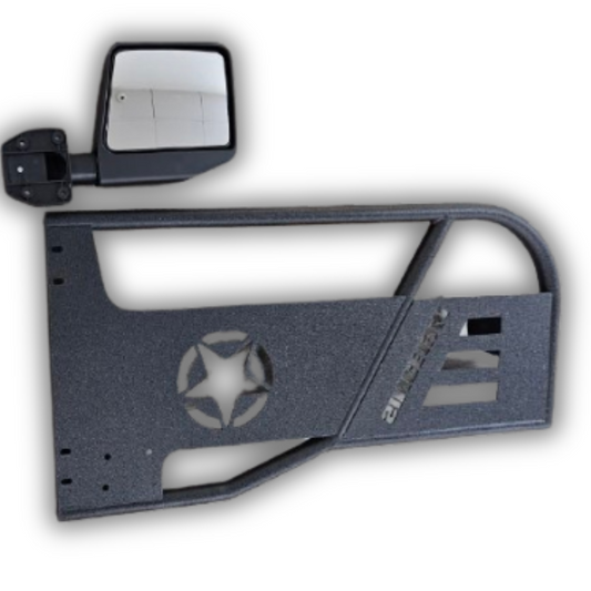 Off-road Half Door with Mirror For 4 Door Jeep Wrangler JL 2018 - 2025