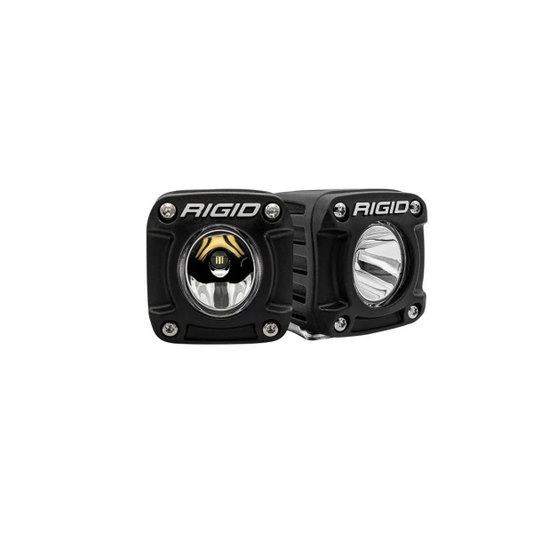 Rigid Revolve LED Light Pod, Amber Trim Ring, (Pair)