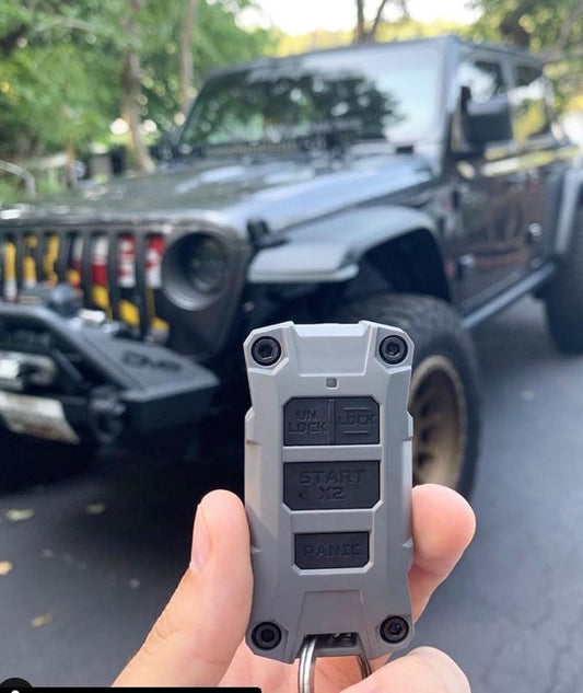 Plastic Key Cover for Jeep Wrangler JL & Gladiator 2018-2023 (ٌُ RED , BLACK )