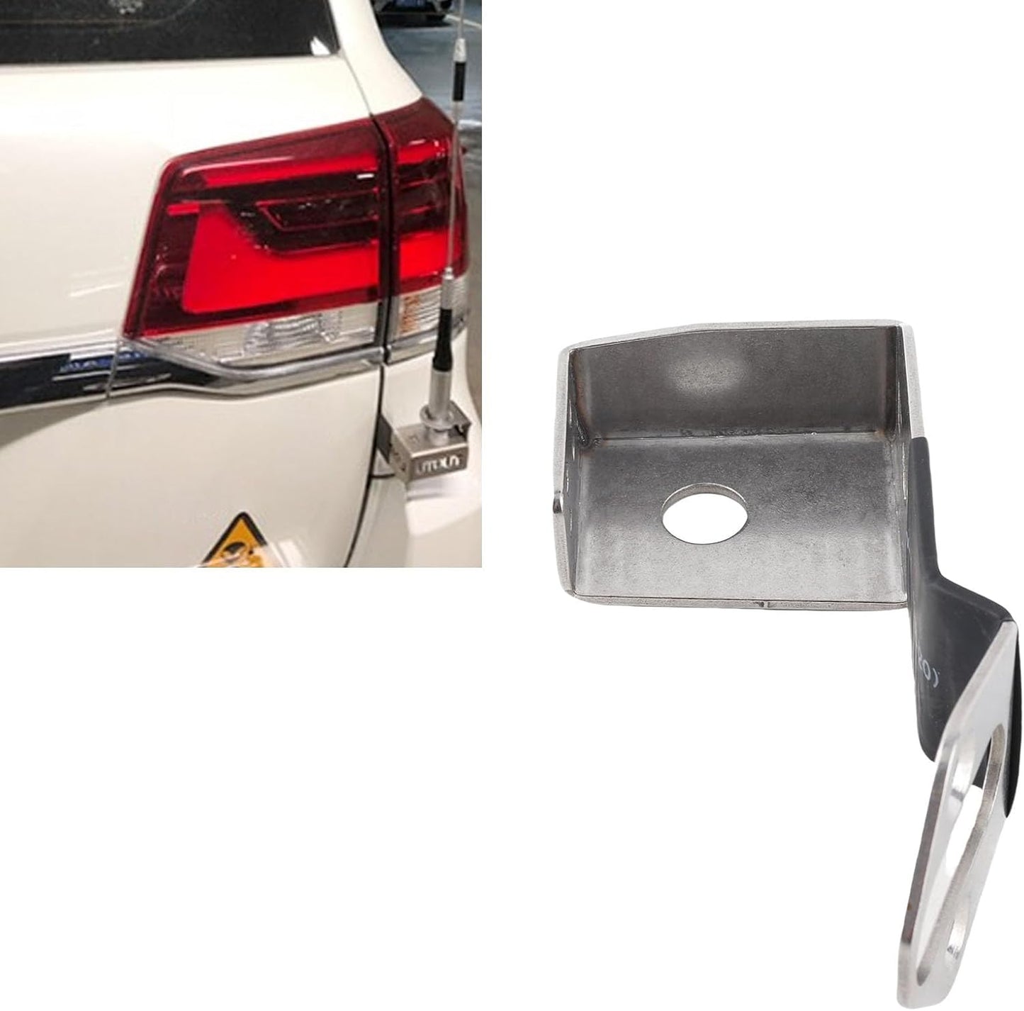 Stainless Steel Antenna Bracket for Land Cruiser LC200  (Silver)