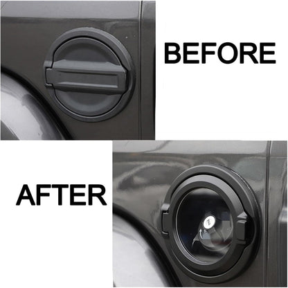 Transparent Glass Fuel Filler Door for Jeep Wrangler JL 2018 - 2025