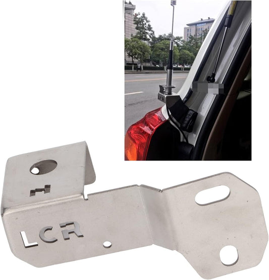 Stainless Steel Antenna Mount  for Car Main Assistant Driving Position for Land Cruiser LC200 (Silver)
