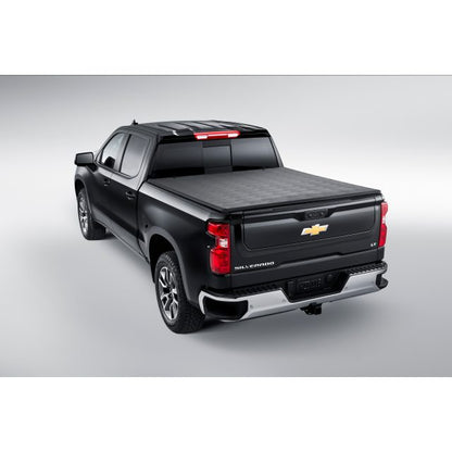 Short Bed Soft Tri-Fold Tonneau Cover in Black by Advantage® - Associated Accessories
