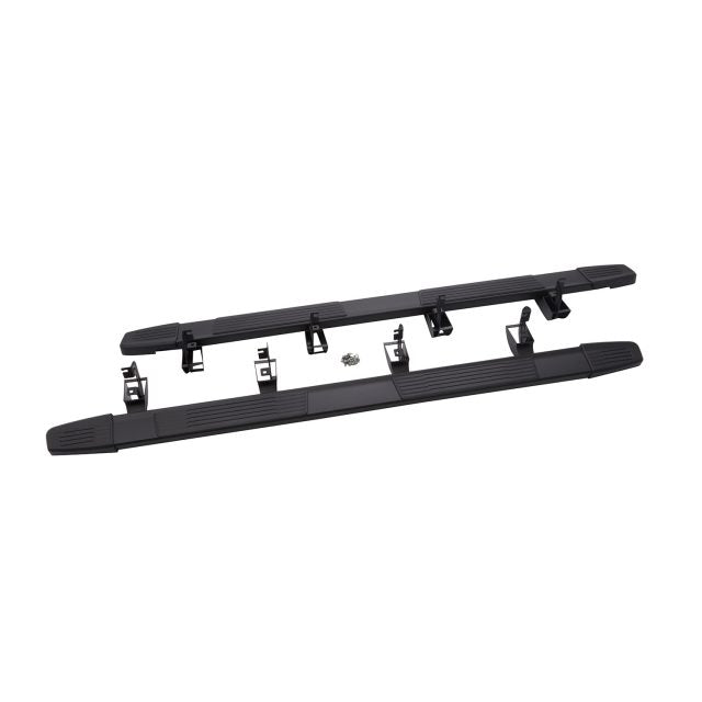 Crew Cab Standard Bed 6-Inch Rectangular Wheel-To-Wheel Assist Steps in Black GMC & CHEVROLET.