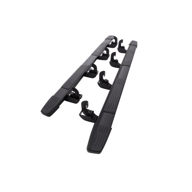 Crew Cab Standard Bed 6-Inch Rectangular Wheel-To-Wheel Assist Steps in Black GMC & CHEVROLET.