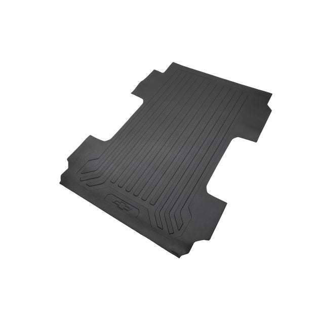 Bed Mat in Black with Bowtie Logo for Long Bed Models SILVERADO 2019-2023