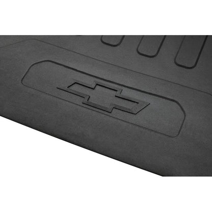 Bed Mat in Black with Bowtie Logo for Long Bed Models SILVERADO 2019-2023