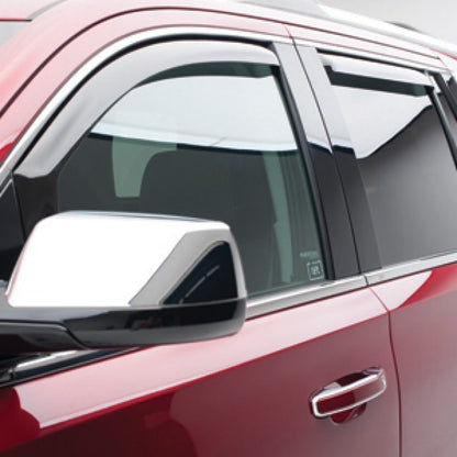 Front and Rear In-Channel Side Door Window Weather Deflectors in Smoke Black by EGR® - Associated Accessories