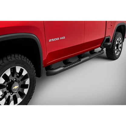 Crew Cab 4-Inch Round Assist Steps in Black .GMC & CHEVROLET