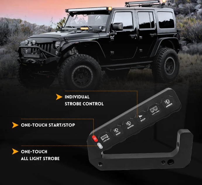 Grab Handle Switch Panel For Jeep Wrangler JK 2007-2017