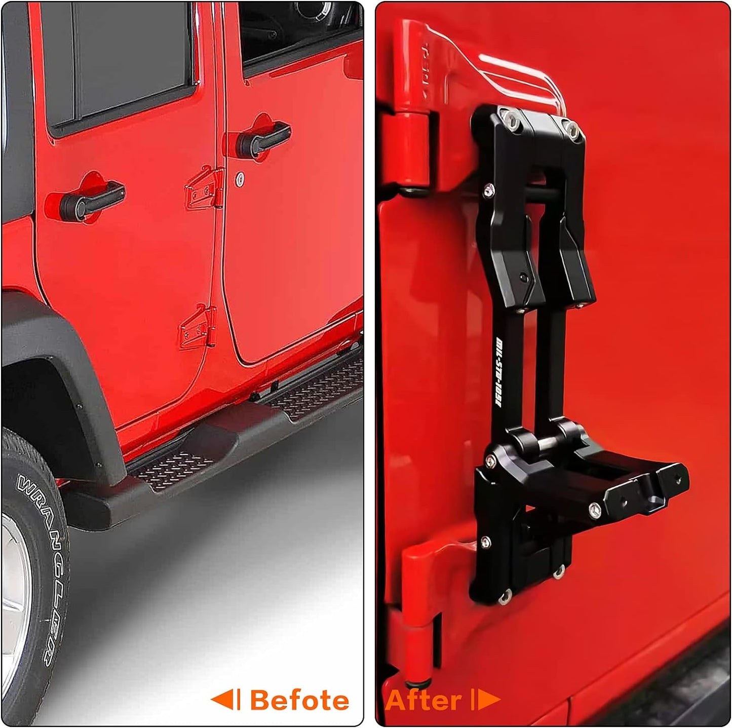 Door Hinge Step For Jeep Wrangler  JK & JL & Gladiator 2007 - 2024( FURY )