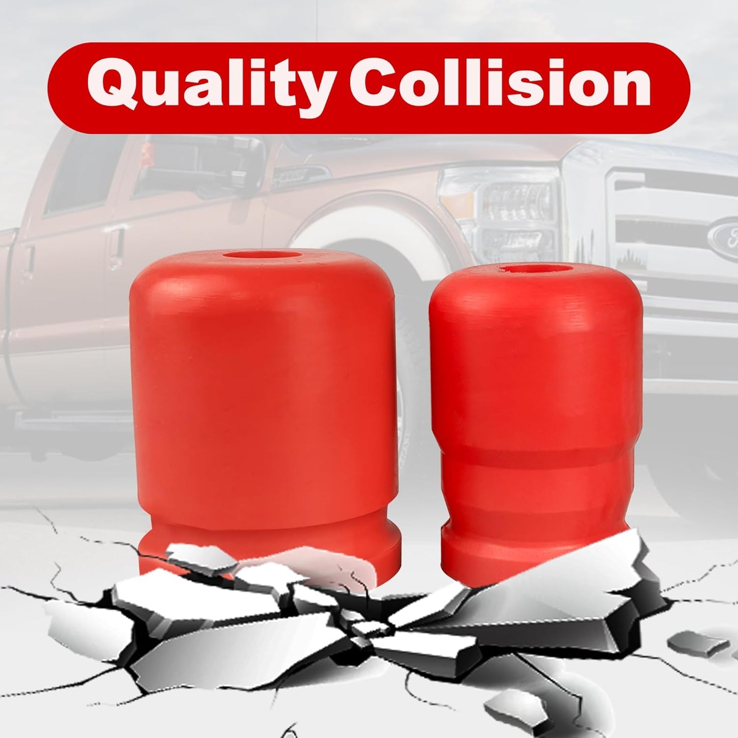 Red Soft bump stop 4 psc ( front & rear) for jeep wrangler jk & jl 2007 -2026