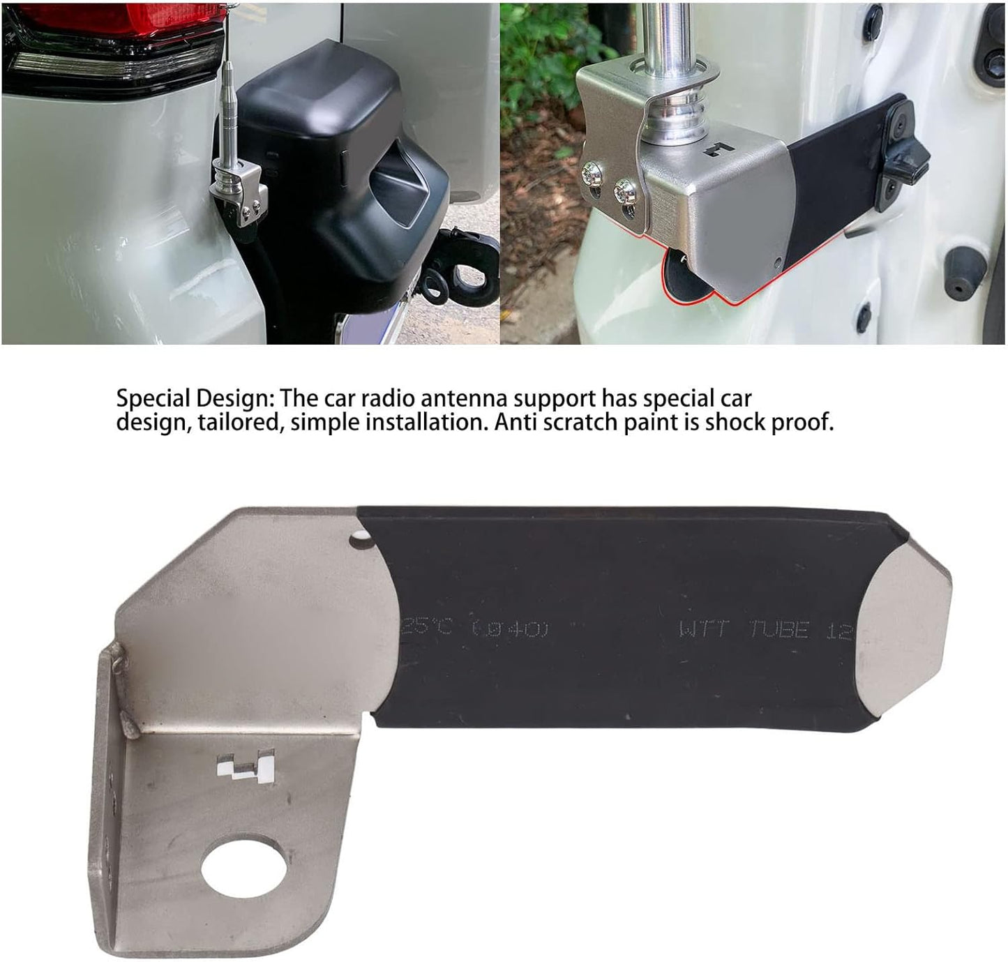 Antenna Mount, Stainless Steel Aerial Mount for Land Cruiser Prado.