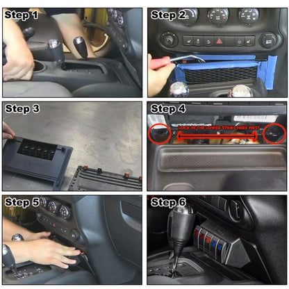 Switch Control Panel for Jeep Wrangler JK 2011-2017