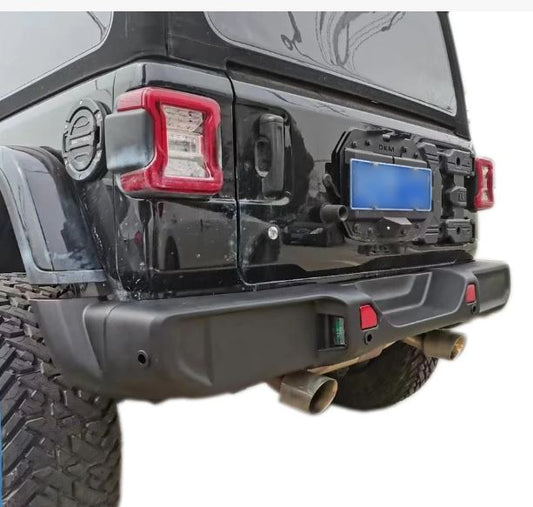 Plastic Rubicon Rear Bumper for Jeep Wrangler JL 2018-2023