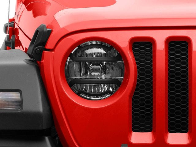 Cover Headlight Guards Black For Jeep Wrangler JL 2018 - 2025