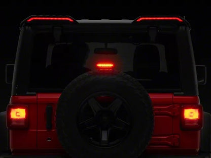 Dual Rear Spoiler With LED Lights For Jeep JL 2018 - 2025 (For American version)