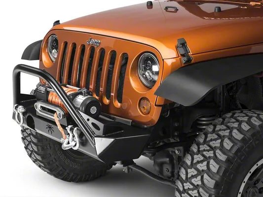 Poison Spyder Front Bumper With Long Bar for Jeep Wrangler JK & JL & Gladiator 2007-2025