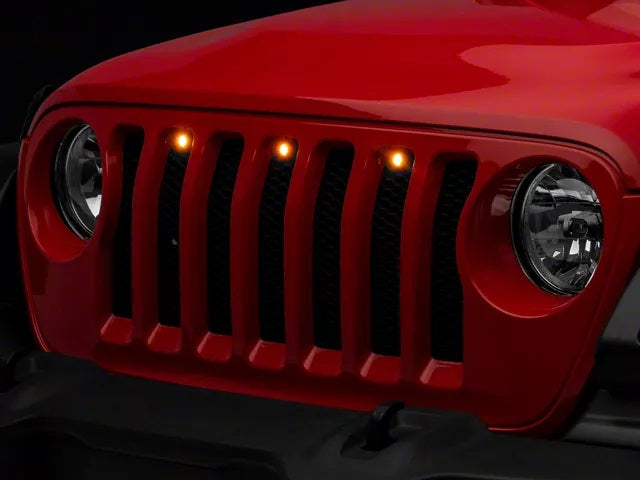 Oracle Amber LED Grille Lights for Jeep Wrangler JK & JL & Gladiator 2007-2023