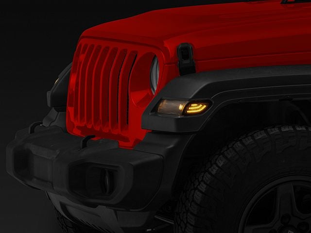 Oracle Black Amber Led Fender Flares Side Marker for Jeep Wrangler JL & Gladiator 2018-2025