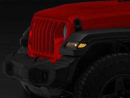Oracle Black Amber Led Fender Flares Side Marker for Jeep Wrangler JL & Gladiator 2018-2025