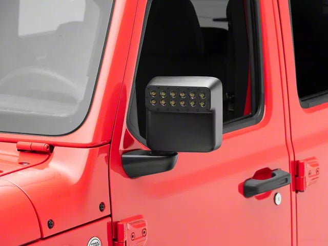 Oracle LED Off-Road Side Mirrors For Jeep Wrangler JL & Gladiator 2018 to 2025