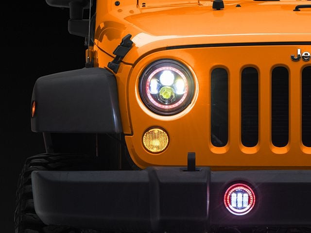 RGB Headlight + Fog Light for Jeep Wrangler JK 2007-2017