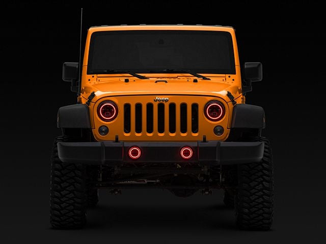 RGB Headlight + Fog Light for Jeep Wrangler JK 2007-2017