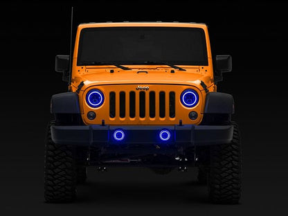 RGB Headlight + Fog Light for Jeep Wrangler JK 2007-2017