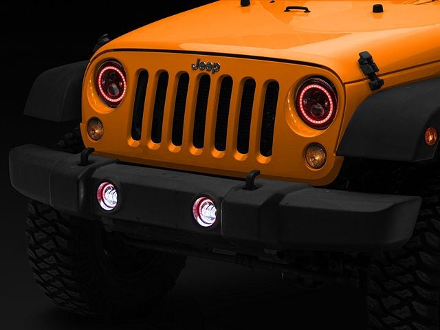 RGB Headlight + Fog Light for Jeep Wrangler JK 2007-2017