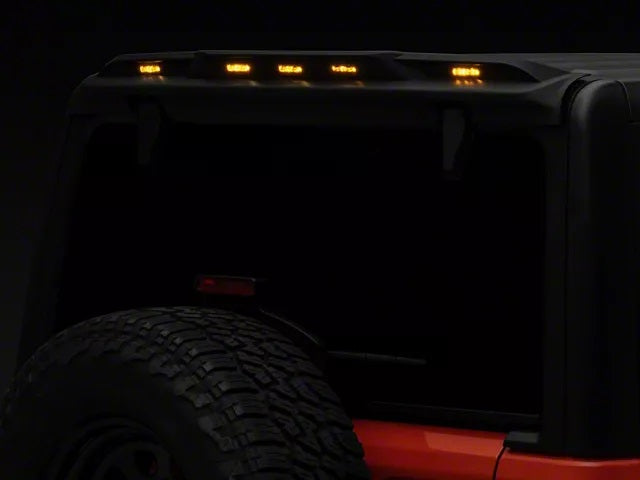 Rear Roof Spoiler With LED Light for Jeep Wrangler JL 2018-2025