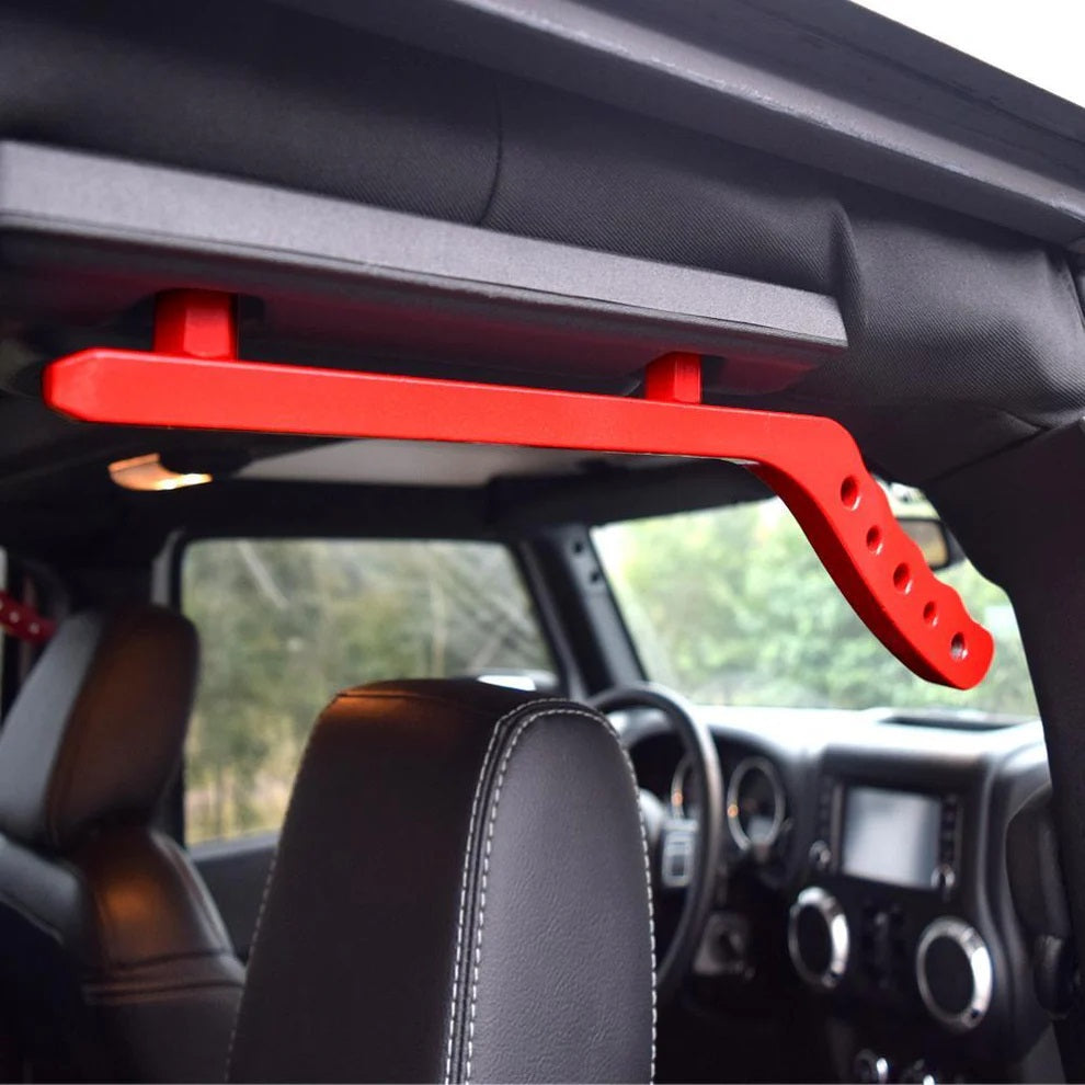 Grab Handle Red Red Grab Handles for 2 & 4 Door Jeep Wrangler JK 2007-2017