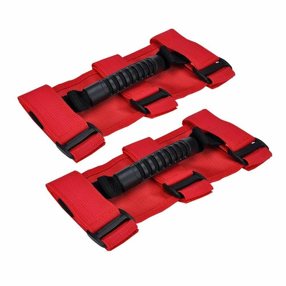 Grab Handle Red Red Grab Handles for Jeep Wrangler JK & JL 2007-2025