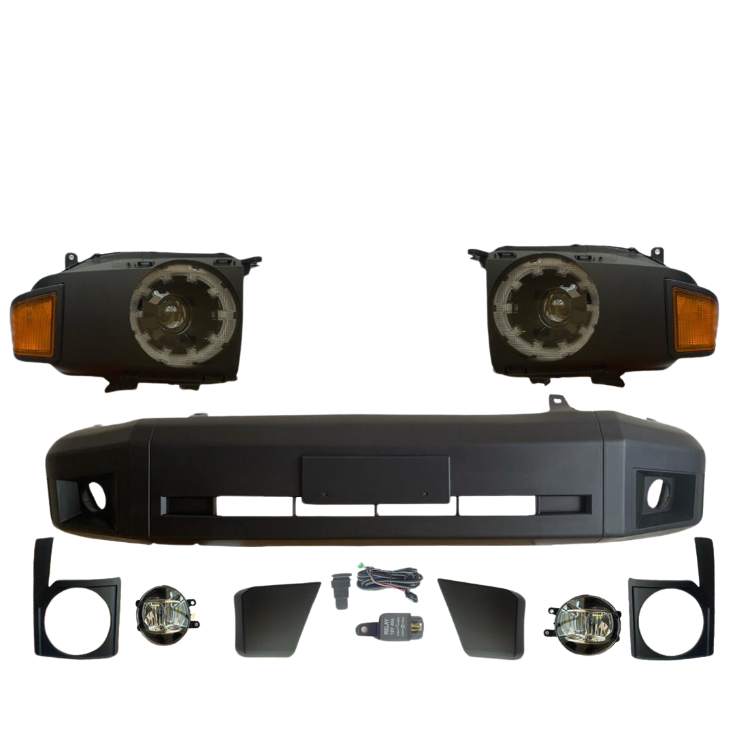 Face Lift Front Bumper With Headlight for Toyota Land cruiser Pickup 2007-2023