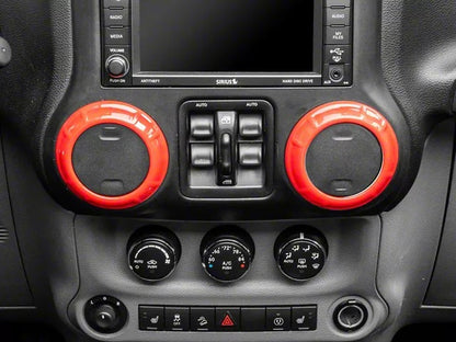 Steering Wheel Dashboard Air Cover Trim Kit for Jeep Wrangler JK 2011-2017