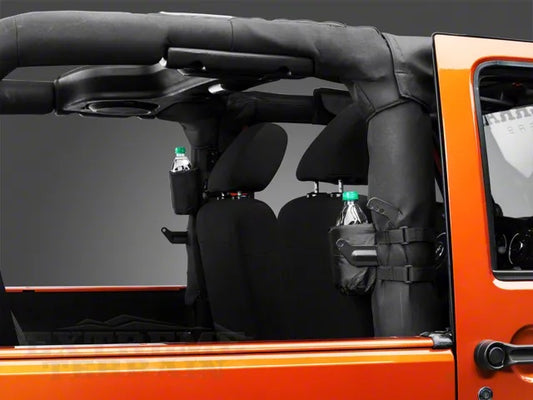 Storage Bottle - Roll Bar Mounted Cup Holder for jeep wrangler 2007 - 2025