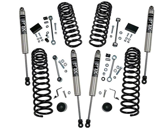 Full Lift Kit With Shocks ( Lift Kit 2.5 , Fox Shocks Stage One ) Jeep Wrangler JK & JL 2007 - 2025