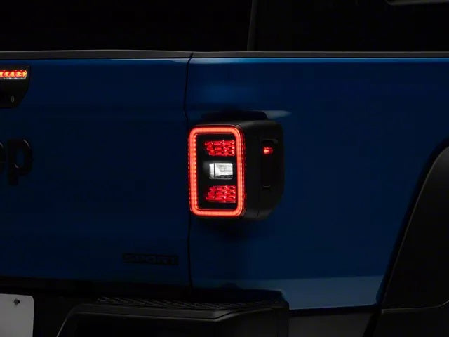 Smoked LED Tail Light For Jeep Gladiator 2020-2025