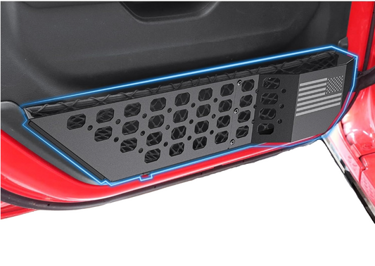 Front Door Pocket Molle Panels for Jeep Wrangler JL 2018 - 2025