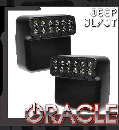 Oracle Lighting Led Off - Road Side Mirrors For Jeep Wrangler 2018 to 2023 JL / Gladiator JT